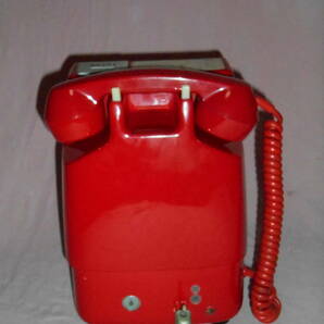 古いダイヤル電話★赤電話・公衆電話・671-A2・電電公社★の画像5