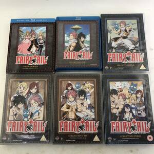 【6点セット】輸入盤 DVD Blu-ray フェアリーテイル FAIRY TAIL COLLECTION ONE～SIX/コレクション１～6/現状品