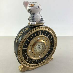 わちふぃーるど　ダヤン　星座ベイビー置時計Ⅱ　中古　WACHIFIELD インテリア 猫 キャット