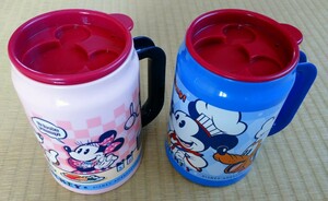 マグカップ2個 ミッキー 東京ディズニーリゾート Disney ディズニーランド アンバサダーホテル スーベニアカップ ジョッキ ペア レア