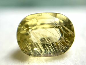 ★１００円オークション！1.43ct. 天然イエロー スキャポライト 魅惑的なカラーとフルスパークリング! マダガスカル