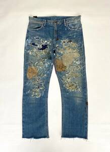 N.HOOLYWOOD ミスターハリウッド ストレッチ repair paint denim boro patchwork リメイク グランジ クラフトパンツ カットオフ スタッズ