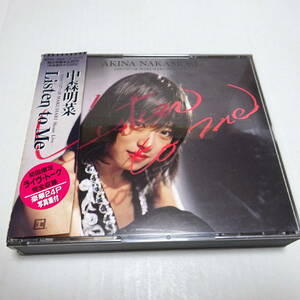 91年盤/2CD/帯やや難「中森明菜 / Listen to Me」1991年幕張メッセLive/WPCL-626