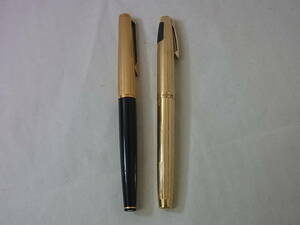 151205H65-1209H■万年筆■2点セット　MONTBLANC モンブラン 124 ペン先750／SHEAFFER シェーファー ペン先14K-585 筆記用具