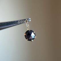 【タイムセール☆】 K18 天然ブラックダイヤモンド 0.30ct ペンダントトップ　black diamond 地金チャーム　diamond　チャーム　2_画像3