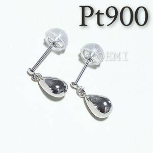 Pt900 Drop дизайн серьги-гвоздики . серьги платина ...