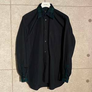 ONtheCORNER ITEM No.1575/COMMEdesGARCONS HOMMEPLUS コムデギャルソンオムプリュス クレリックシャツ 14aw size:M 縮絨