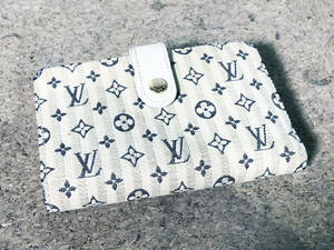 ◎★ 中古★LOUIS VUITTON ルイヴィトン ポルトモネ・ビエ ヴィエノワ ストライプ 二つ折り がま口財布 【LOUIS VUITTON 財布】CMB9