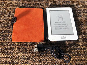 ◎★ 中古★楽天 電子ブックリーダー kobo mini 白 + カバー付き【kobo mini】CMJO