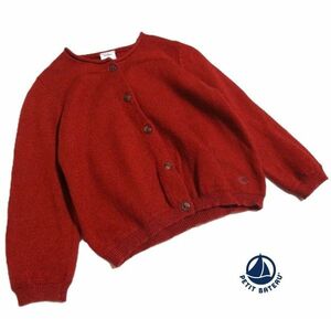 送料無料■PETIT BATEAU/プチバトー■　24ｍ・86cm　ウール混カーディガン