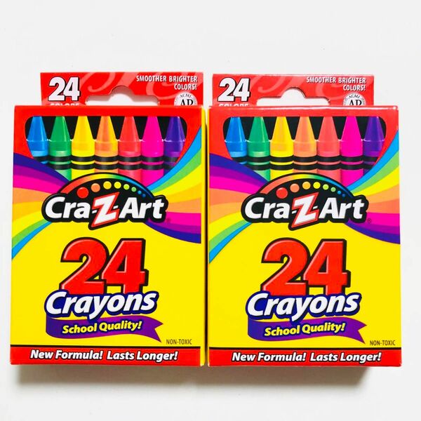 【新品２箱】24色 クレヨン クーピー Crayons Cra-Z-Art