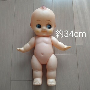 昭和レトロ　キューピー人形　約34ｃｍ　立体羽根