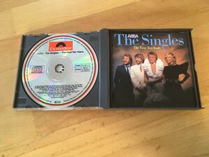 (西独盤／全面アルミ蒸着)ABBA / The Singles - The First Ten Years(Made in West Germany)西ドイツ／Full Silver(Polydor : 810 050-2)