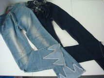 MB/H14GN-DA4 まとめ売り レディース デニム ジーンズ スリム ストレート オーバーオール M-L DENIMLAB K-SEVUN JEANS J-honey Wrangler_画像7