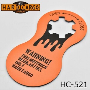 HARDCARGO フューエルフラップ オレンジ ハイゼットジャンボ(S500P/S510P)) 給油口の液だれを防ぐ 軽トラック用マット ハードカーゴ HC-521