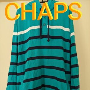 CHAPS チャップス ハーフボタン スウェット パーカー XXL フーディー