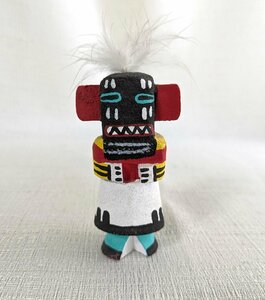 ホピ・カチナ人形 Hopi Kachina Doll/Pooley/Route 66 Style ネイティブ・アメリカン ハンドメイド/インディアン 精霊 カチナドール