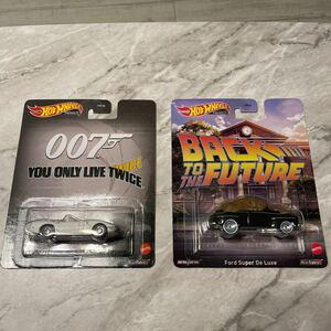 ホットウィール プレミアム 2台セット back to the future ford super de luxe 007 2000GT 