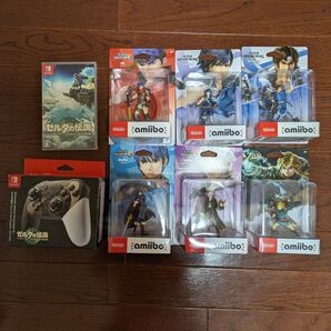 【新品未開封】アミーボ6個 & ゼルダの伝説 & ゼルダの伝説PROコン