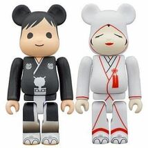 未開封 2013結婚２ベアブリックセット100%BE@RBRICK 白無垢和装結婚式ウェディング記念WEDDINGグリーティング_画像1