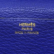 エルメス HERMES ベアンスフレ ベアン スフレ 財布 長財布 ロングウォレット シェブルミゾル ブルーエレクトリック ブルー 青 ゴールド金具_画像7