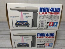 894■タミヤ TAMIYA　ミニ四駆　ラップタイマー　MINI 4WD LAP TIMER　2個セット　通電確認済　長期保管ほぼ未使用現状品_画像8