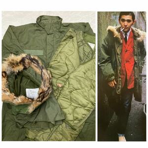 [ coyote fur hood! dead stock!XS size!]M65 the US armed forces the truth thing fish tail Mod's Coat Parker us army 70s full set 