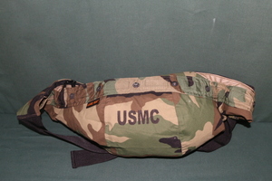 沖縄米軍 カモフラ GORE-TEX フード使用 カスタムメイド ウェストバッグ ウェスト最大約130cm 未使用 普段使用 アウトドア用などに