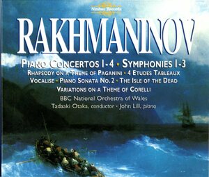6CD (即決) ラフマニノフ/ 交響曲３曲;ピアノ協奏曲４曲他/ pf.ジョン・リル;尾高正指揮他