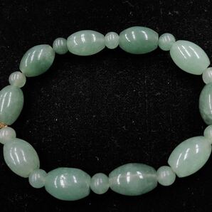 ヒスイ 翡翠 ブレスレット レディース アクセサリー 装飾品 腕飾り ファッション小物 中古品【4383】A