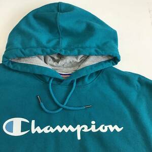 ［☆HD8-1］champion チャンピオン パーカー 胸ロゴ フーディー XL スポーツ アウトドア 状態良好 1円スタート アメリカ古着 古着卸