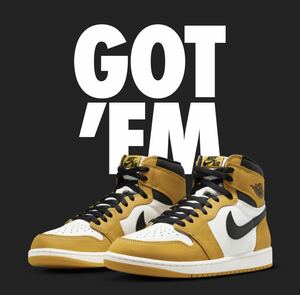 新品未使用 26.5cm NIKE Air Jordan 1 High OG Yellow Ochre/ナイキ エアジョーダン1 ハイ OG イエローオークル