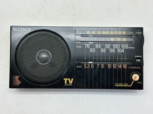 SONY ソニー ラジオ ICF-S28V 電池駆動にて動作確認済 裏面名前の書込みあり
