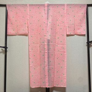 長襦袢　着物　和装小物　和装下着　花柄 着丈125cm 裄丈61cm 1212-2m