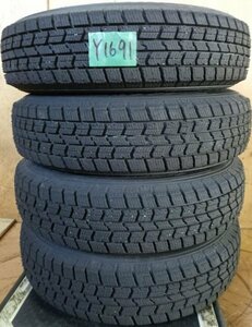 グッドイヤー★145/80R13★ICE NAVI 7 (アイスナビ 7) ホイール付きセット品　中古タイヤ4本 [Y1691W]