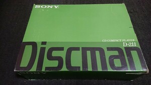 Discman SONY ソニー D-211 CD COMPACT PLAYER 昭和レトロ ジャンク 1円スタート