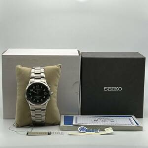 SEIKO SPIRIT SBTM115 RADIO WAVE CONTROL SOLAR TITANIUM ソーラー電波 10気圧防水 サファイアガラス 渡辺力氏デザイン監修 元箱 保証書付