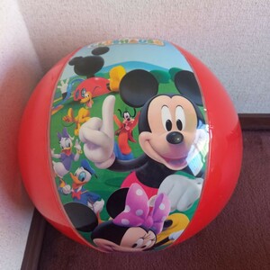  Disney Mickey Mouse пляжный мяч 45cm б/у товар 2007 год производства 