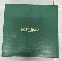 KOSTA BODA コスタ ボダ　ガラス皿・チューリップ・プレート・赤 ハンドペイント・ガラス器・ガラス工芸・皿　_画像7