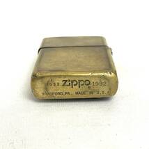 【17473】火花OK！ZIPPO ジッポー HARLEY DAVIDSON ハーレーダビッドソン ビッグイーグル メタル貼り 1992年 90's ヴィンテージ バイク_画像9