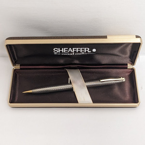 【17657】SHEAFFER シェーファー スターリング シルバー STERLING SILVER ペン シャープペンシル シャーペン 文房具 筆記用具 箱付き