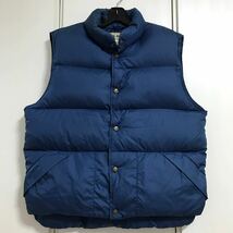 90's LLBean エルエルビーン DOWN VEST ダウン ベスト MENS MEDIUM ネイビー 紺 韓国製 90年代 ビンテージ 80s_画像1