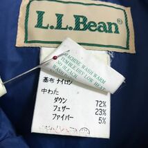 90's LLBean エルエルビーン DOWN VEST ダウン ベスト MENS MEDIUM ネイビー 紺 韓国製 90年代 ビンテージ 80s_画像4