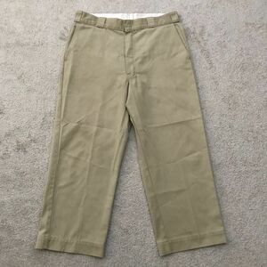 80's USA製 Dickies ディッキーズ 874 チノ ワークパンツ W36 ビンテージ チノパンツ カーキ 股下ガゼット TALONジップ MADE IN USA /90s