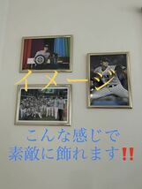 大谷翔平　A4写真 山本由伸投手、ダルビッシュ投手とのスリーショットフォト　フレームカラー銀色_画像3