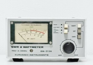 クラニシ　SWR＆パワー計　RW-215A　1.8～500MHz