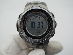 中古●CASIO プロトレック マルチバンド6 トリプルセンサー●PRW-3000T●PROTREK