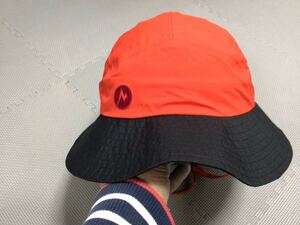 マーモット MARMOT キャップ ハット GORE-TEX Hat ゴアテックスハット メンズ L デサント製 TOAQJC46 S006-20F 帽子 L オレンジ ブラック