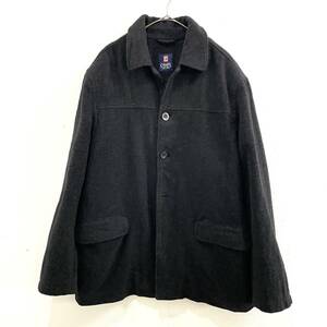 ☆CHAPS チャップス Ralph Lauren ラルフローレン 90s VINTAGE ウールハーフコート ジャケット ダークグレー sizeM【送料一律/同梱可能】C