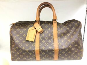 送料無料 1円～ 劣化品 LOUIS VUITTON ルイ ヴィトン モノグラム キーポル45 M41428 ボストンバッグ